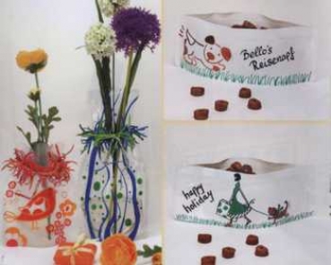 Vase zum Mitnehmen, milchig